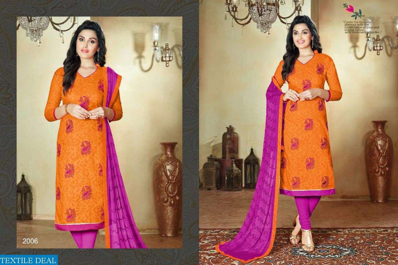 champion vol-2 by shagun Wholesale jacquard Embroidered Dress material